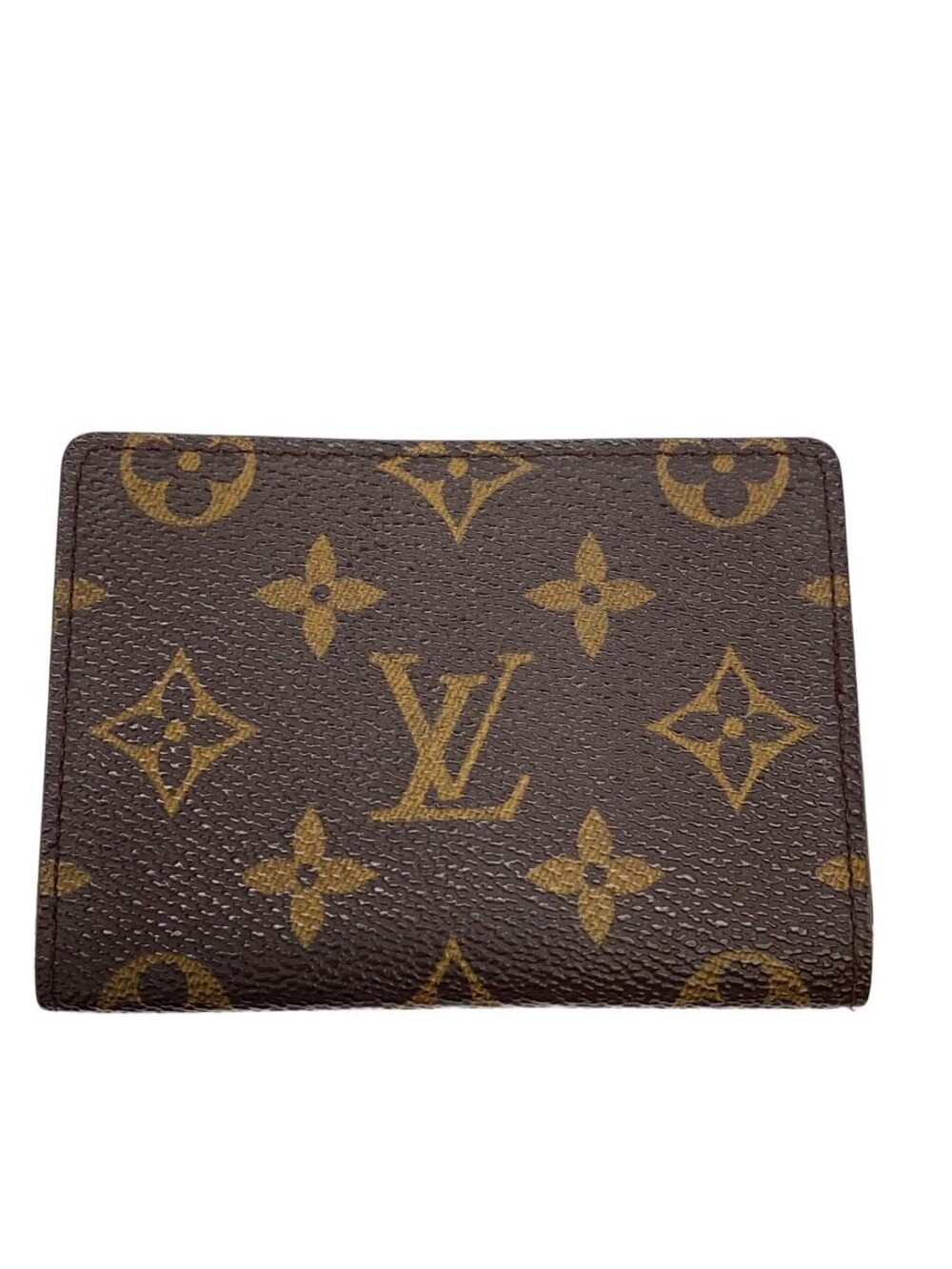 LOUIS VUITTON Porte Wallet Cartes Vertical Monogram Canvas Brown Monogram